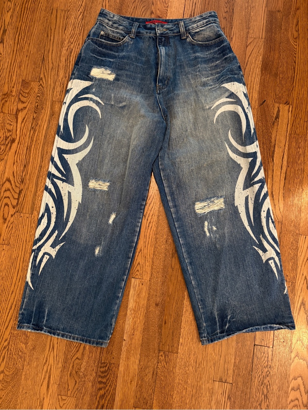 Jaded London Light Wash Blade XL Colussus Jeans